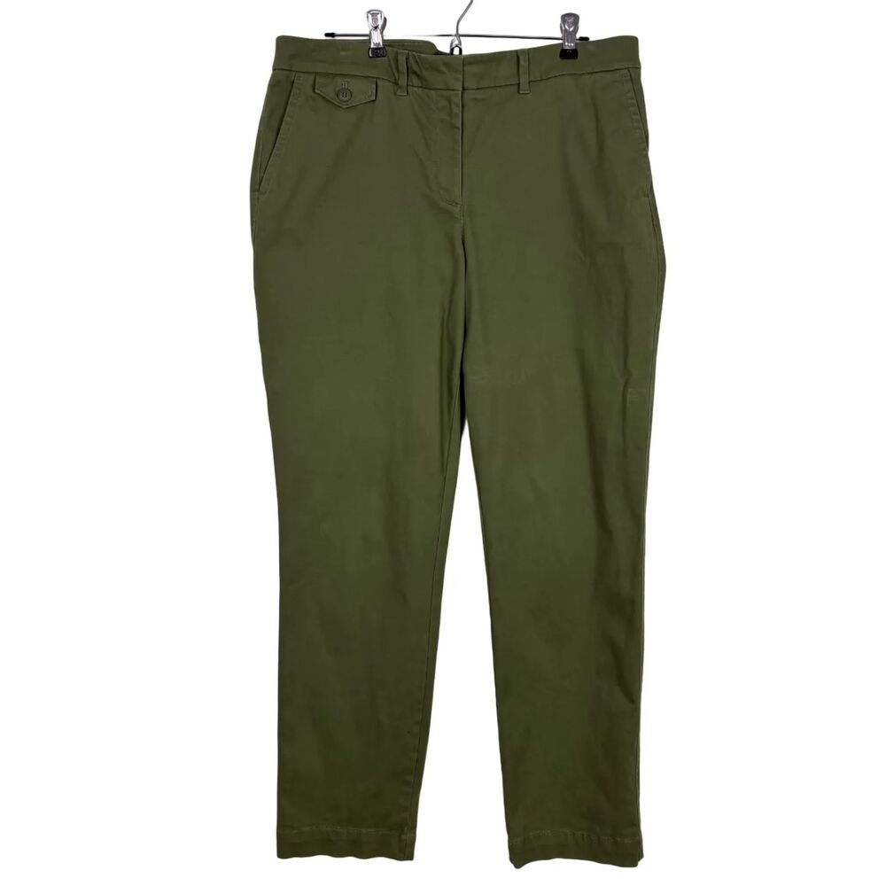Talbots Green Pants 5 Pocket Women's 10 Straight Leg